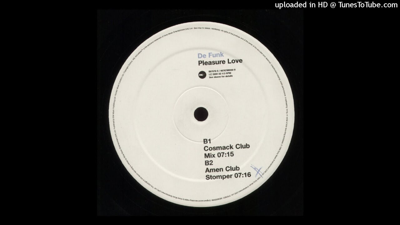 De Funk | Pleasure Love (Cosmack Club Mix)