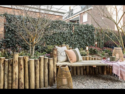 DIY: tuinbank en border in 1 Huis Tuin - YouTube