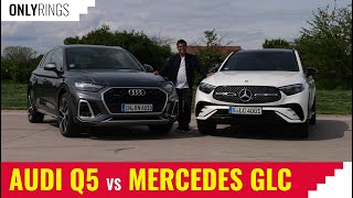 Audi Q5 45 TFSI Quattro S Line VS Mercedes GLC 300 4matic AMG Line - German SUV Comparison