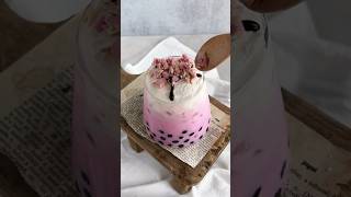 Making A Cherry Blossom Boba Drink