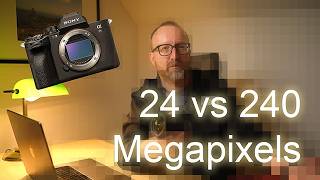 Can this Sony Lens resolve 240 Megapixels?