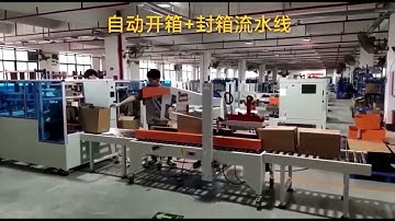 Packaging Combined Machine Assembly Line - Automatic unpacking + sealing line