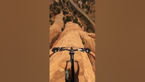 This is forbidden... 🚫 Learn more by watching the full video #moab #mountainbiking