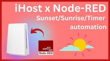 SONOFF iHost: how to set sunset sunrise automation with Node-RED