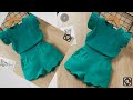 Baby top with shorts cutting and stitching/ 3-4 year baby dress cutting and stitching