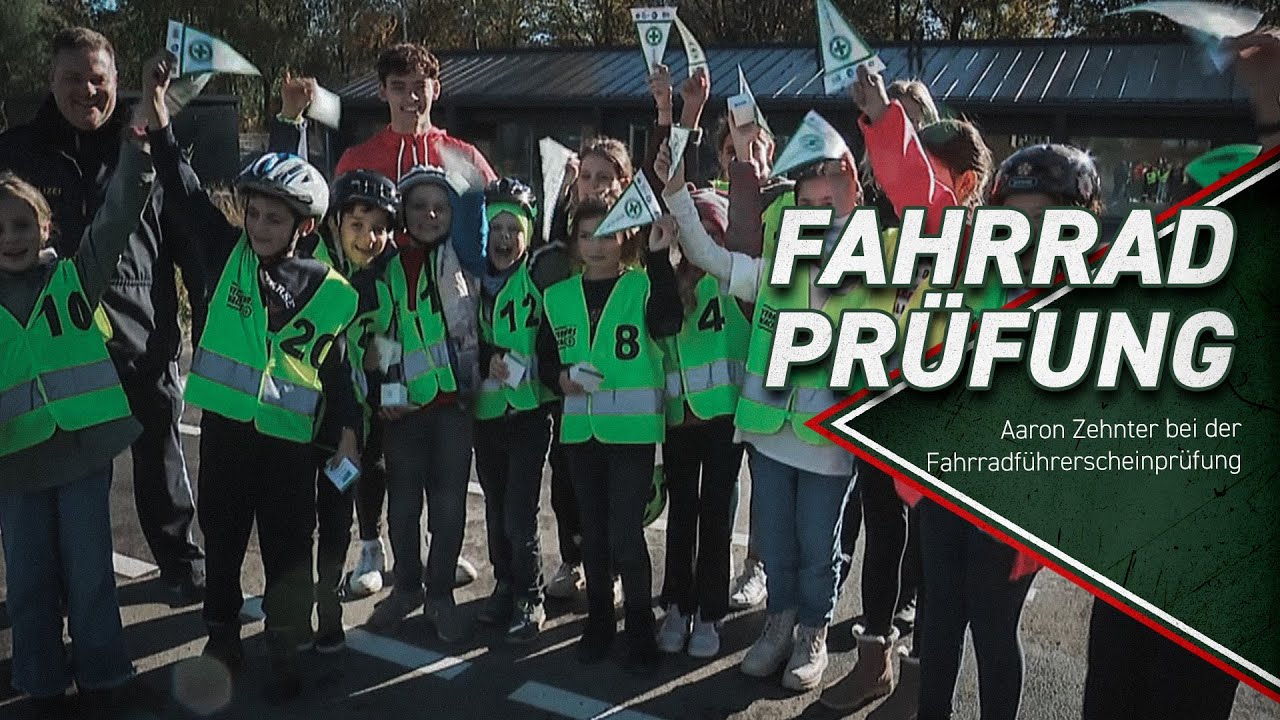 Fahrradführerschein | Aaron Zehnter bei der Prüfung