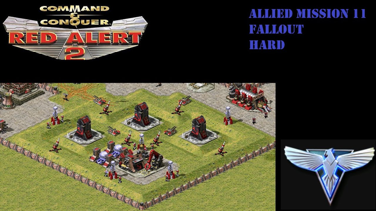 Red Alert 2 - Allied Mission 11: Fallout (Hard) - YouTube