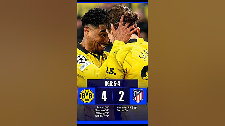 Dortmund 4-2 Atlético Madrid #ucl
