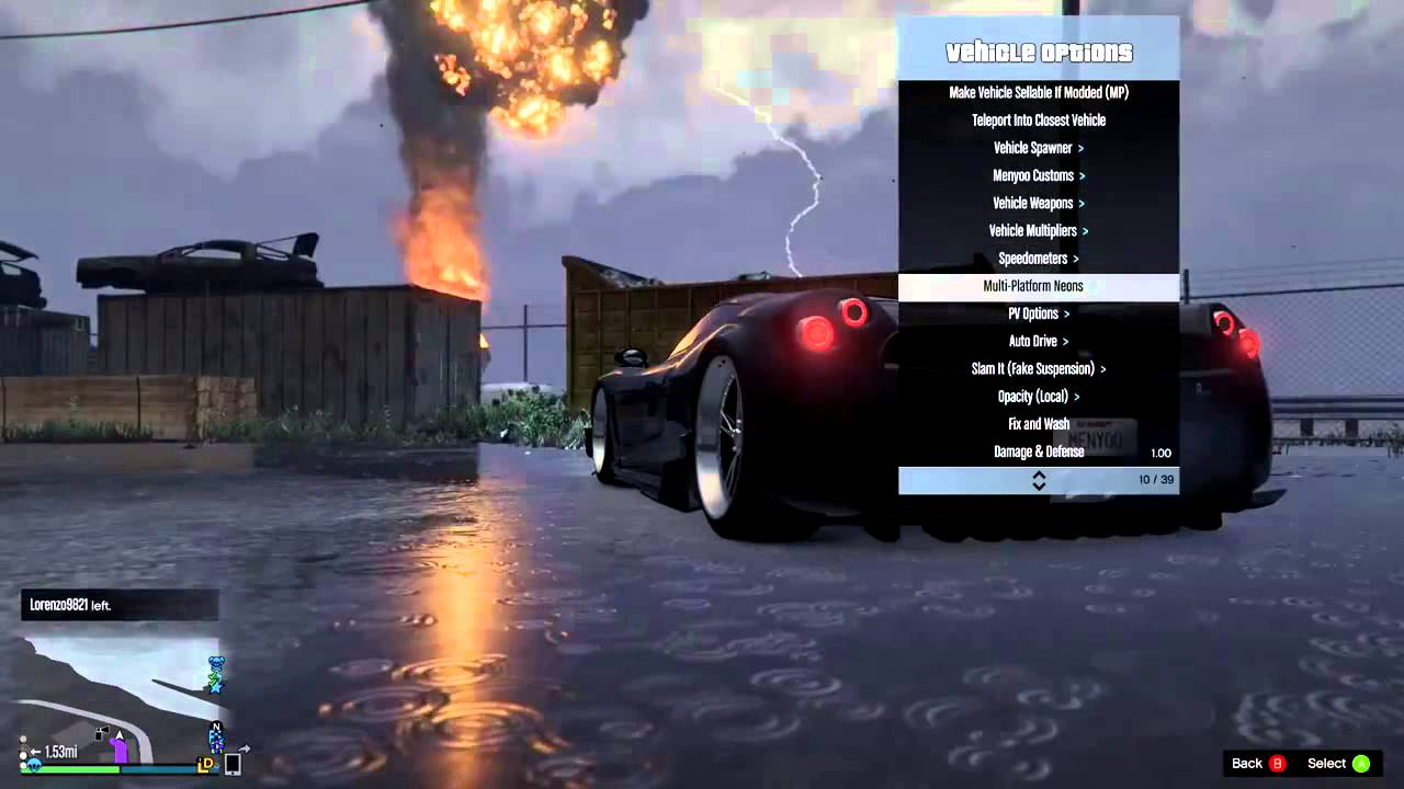 GTA 5 Online: Menyoo .999b MENU SHOWCASE "GTA V PC MOD ...