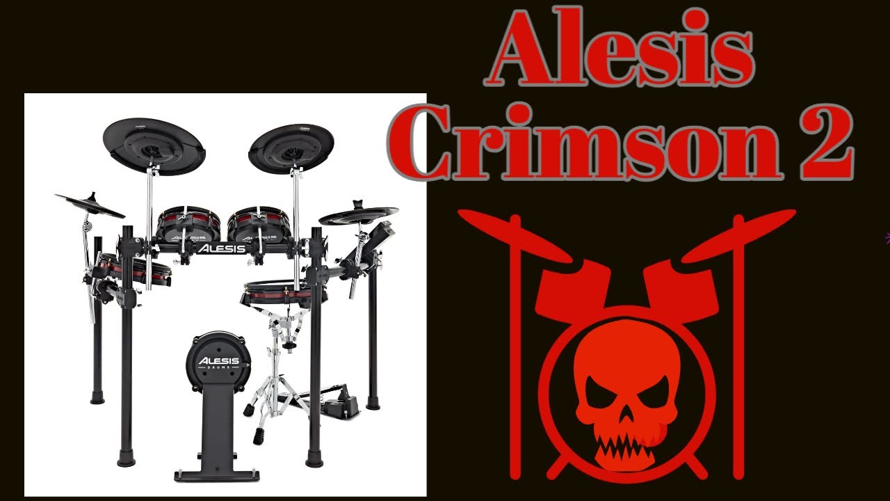 Alesis Crimson II drum kit demo YouTube