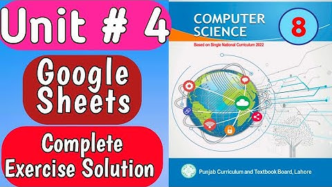 8th Class Computer New Book | Chapter 4| Class 8th Computer new book chapter 4 answer question