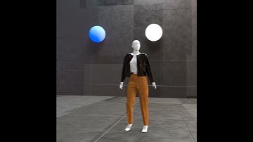 Clo to Blender animation with custom avatar #fashion #blenderanimation#clo3d  #3danimation