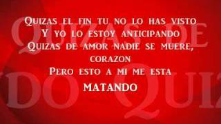 Toby Love Ft Yuridia - Quizas (letra) chords
