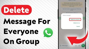 How to Delete A Message For Everyone on WhatsApp Group (Updated)