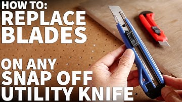 How to Change Blade on Snap Off Utility Knife - How to Reload New Snap Off Blade on Box Cutters