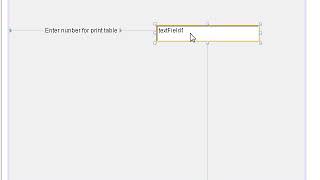Print table in java