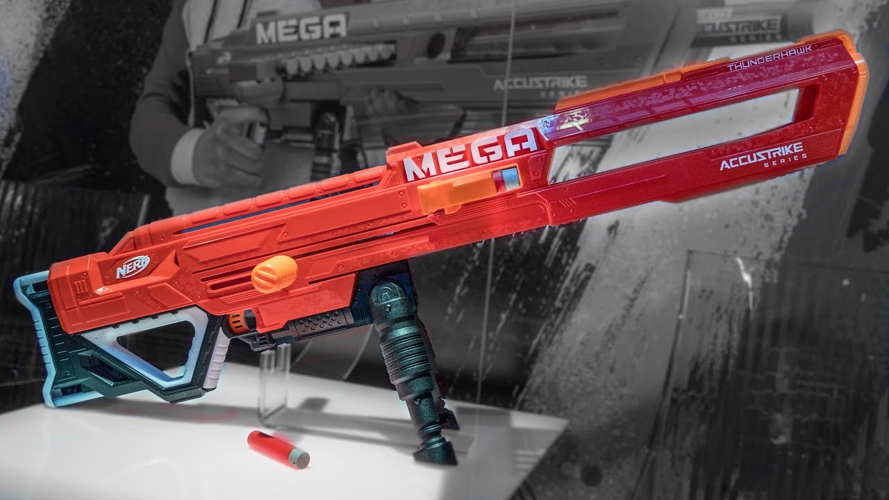 2018 Nerf Mega Thunderhawk  Accustrike Mega Sniper! 