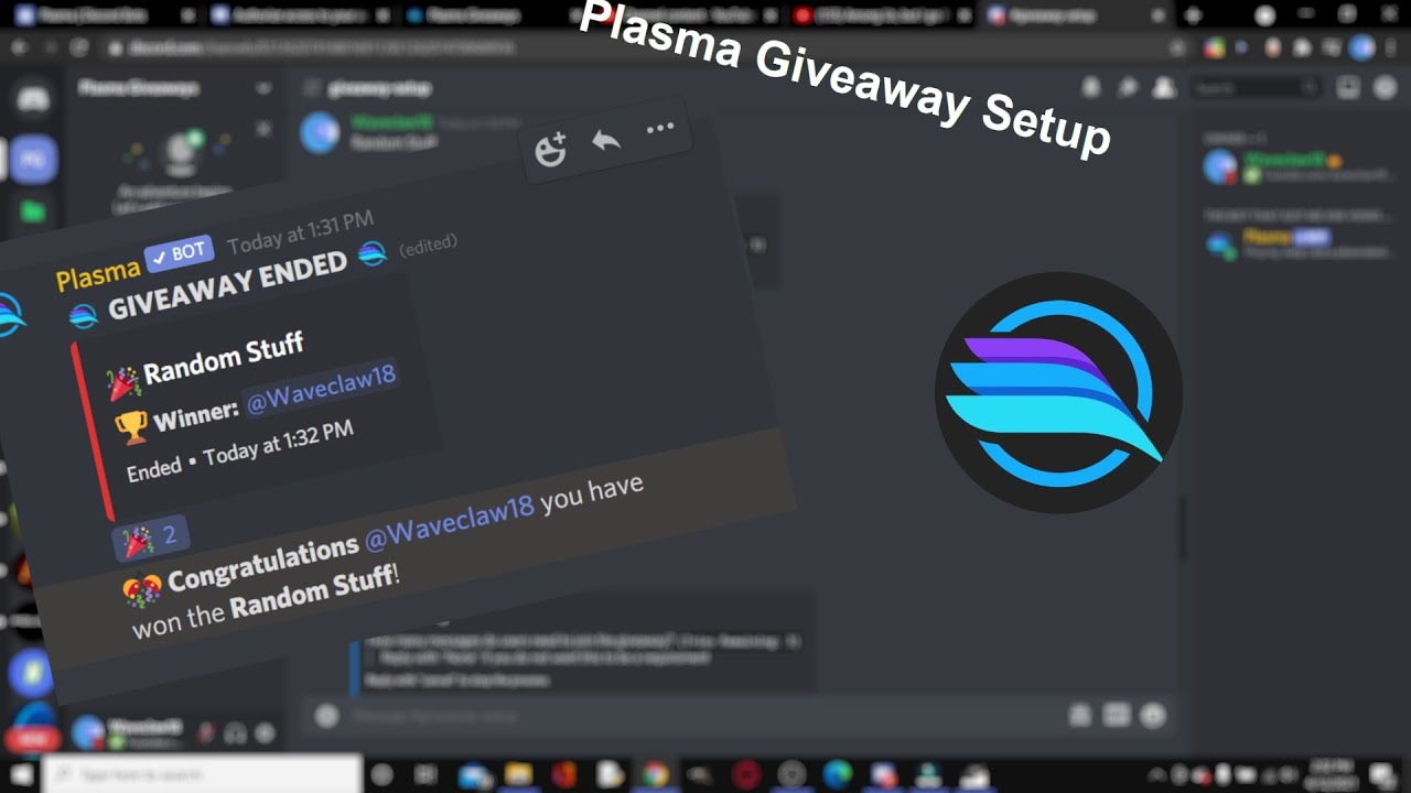 How to Create the ULTIMATE Giveaway with Plasma on Discord 