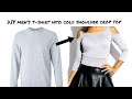 How To Cut A Shirt Into A Crop Top