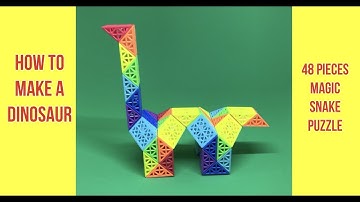 How To Make A Dinosaur- 48 pieces Magic Snake Puzzle