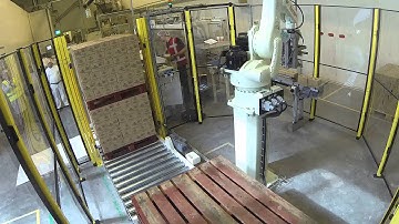 Kawasaki RD080N robotpalletiser for boxes