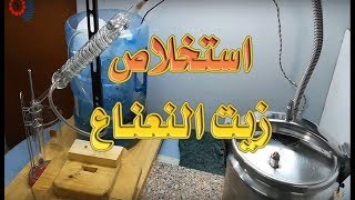 طريقة استخلاص زيت النعناع بالبخار ونبذه مختصرة عن فوائد زيت النعناع للجسم | distillation