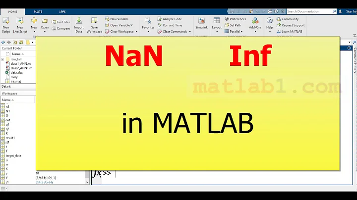 What are NaN Inf in MATLAB?