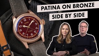 Patina on Bronze Watches: a side-by-side comparison