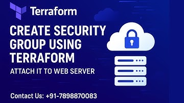 How to create aws security group using terraform and attach to web server || terraform full course