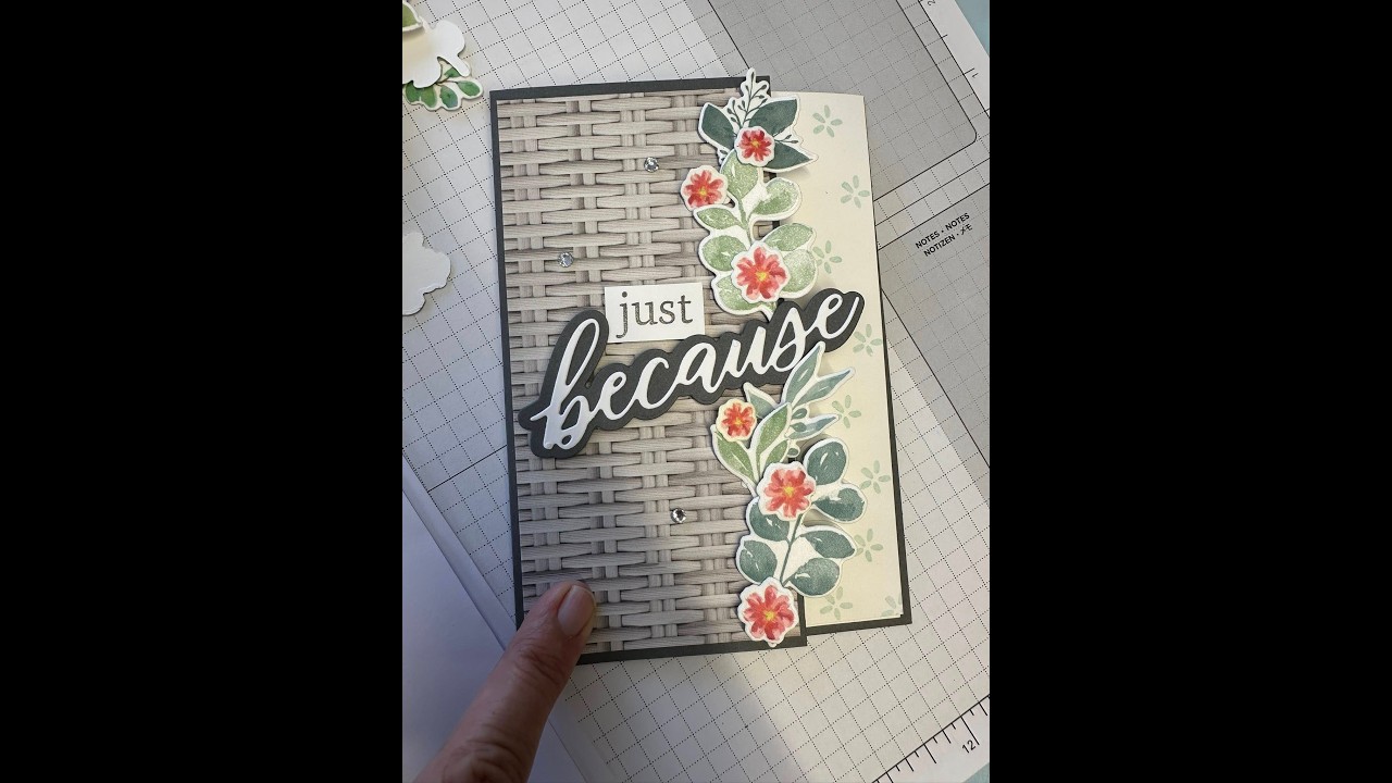 Garden Greenery Washi Tape card