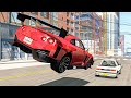 High Speed Traffic Crashes #76 - BeamNG Drive | CrashBoomPunk