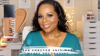 Dior Forever Skin Wear Blurring Natural Matte Foundation Review - Shade 4.5N | Wow!  🤯
