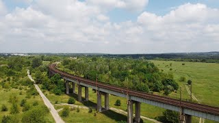 [Poznań Naramowice] Estakada kolejowa z lotu ptaka