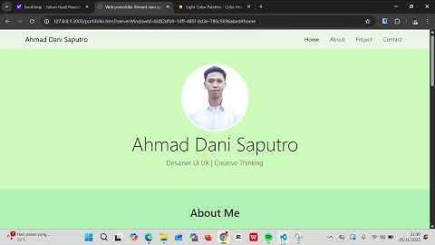 Cara membuat Web Profile di Vs code dengan bootstrap. 