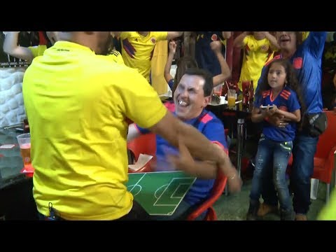 Colombian man helps blind, deaf fan experience joy of team's World Cup win