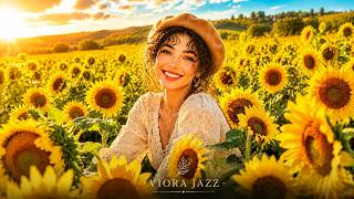 🌻 Sunny Flower Field 🌻 1940s French Vintage Jazz & Relaxing Ambience