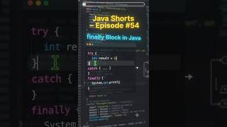 finally Block in Java in 10 Seconds ☕ | Always Executes! #Java #FinallyBlock #ExceptionHandling
