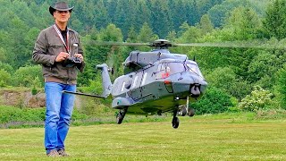 Nh-90 Rc Model Helicopter !!!  Amazing Scale Electric Model Helicopter / Flight Demonstration !!!
