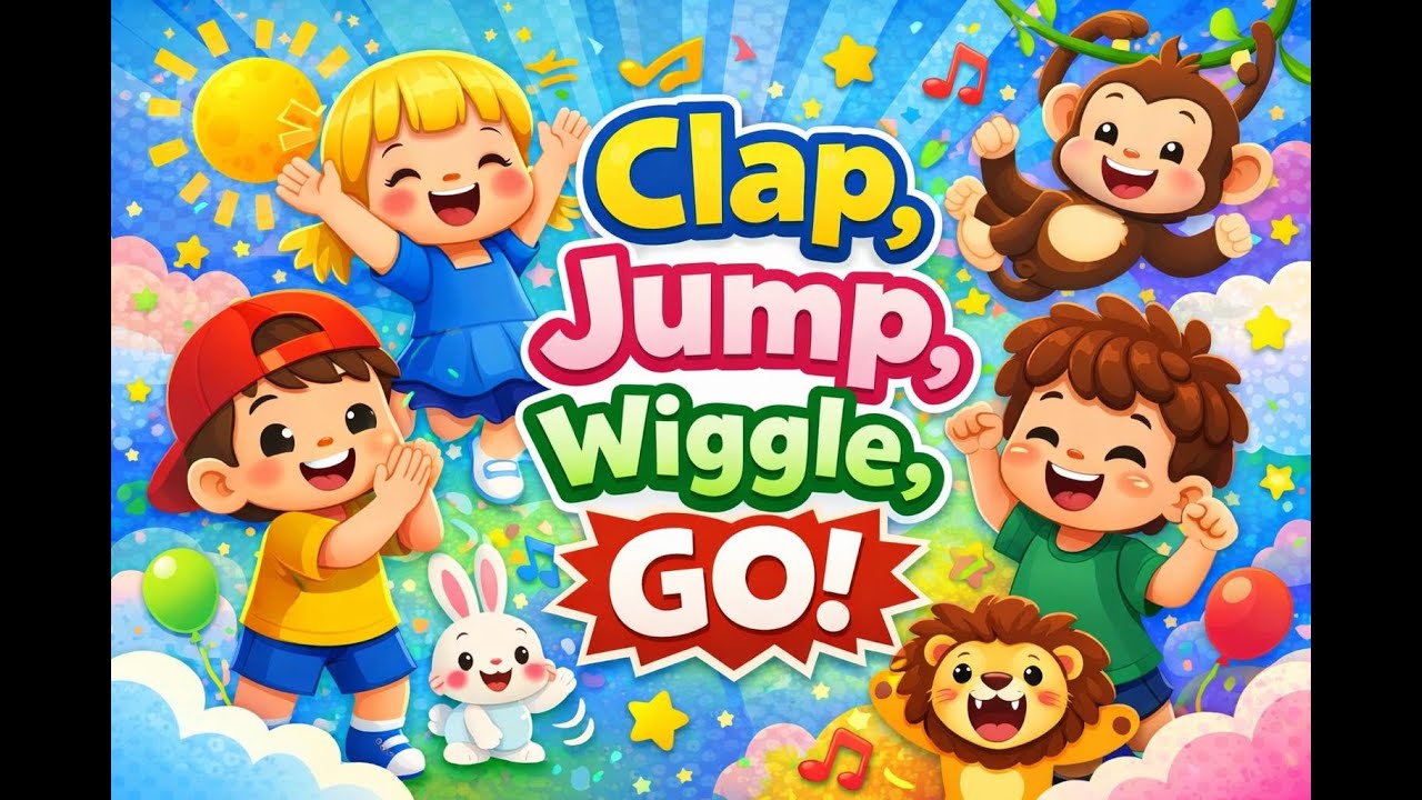 Jump, Wiggle & Go! Kids Dance Song | Move & Have Fun