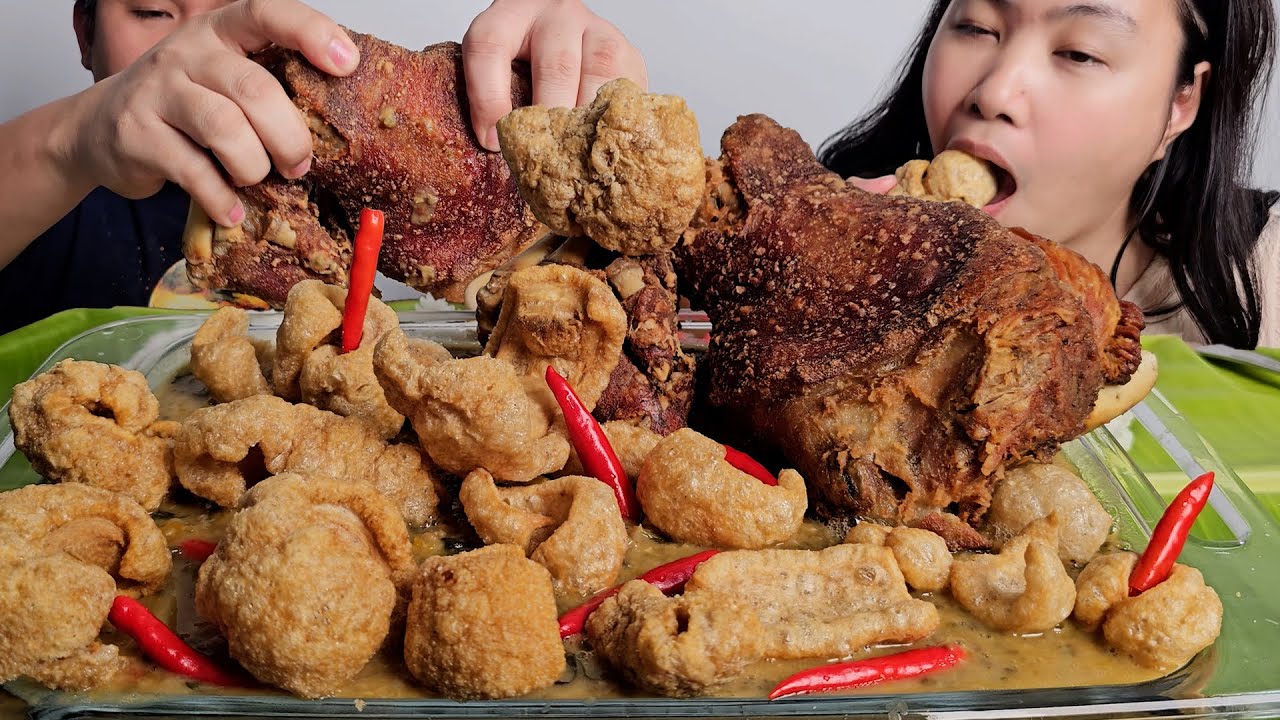 Chicharon Crispy Pata Monggo na may gata