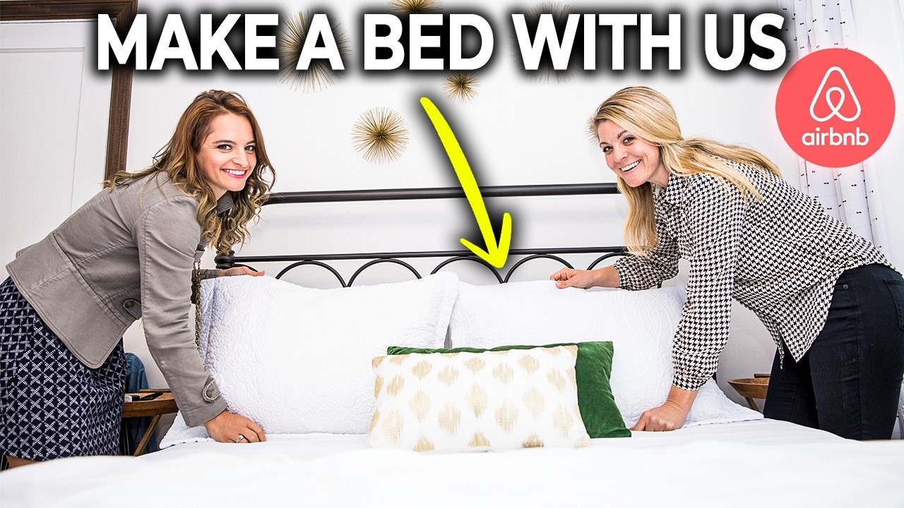 Make A Bed for Our Airbnb with Us (Secret Hotel Tips!)