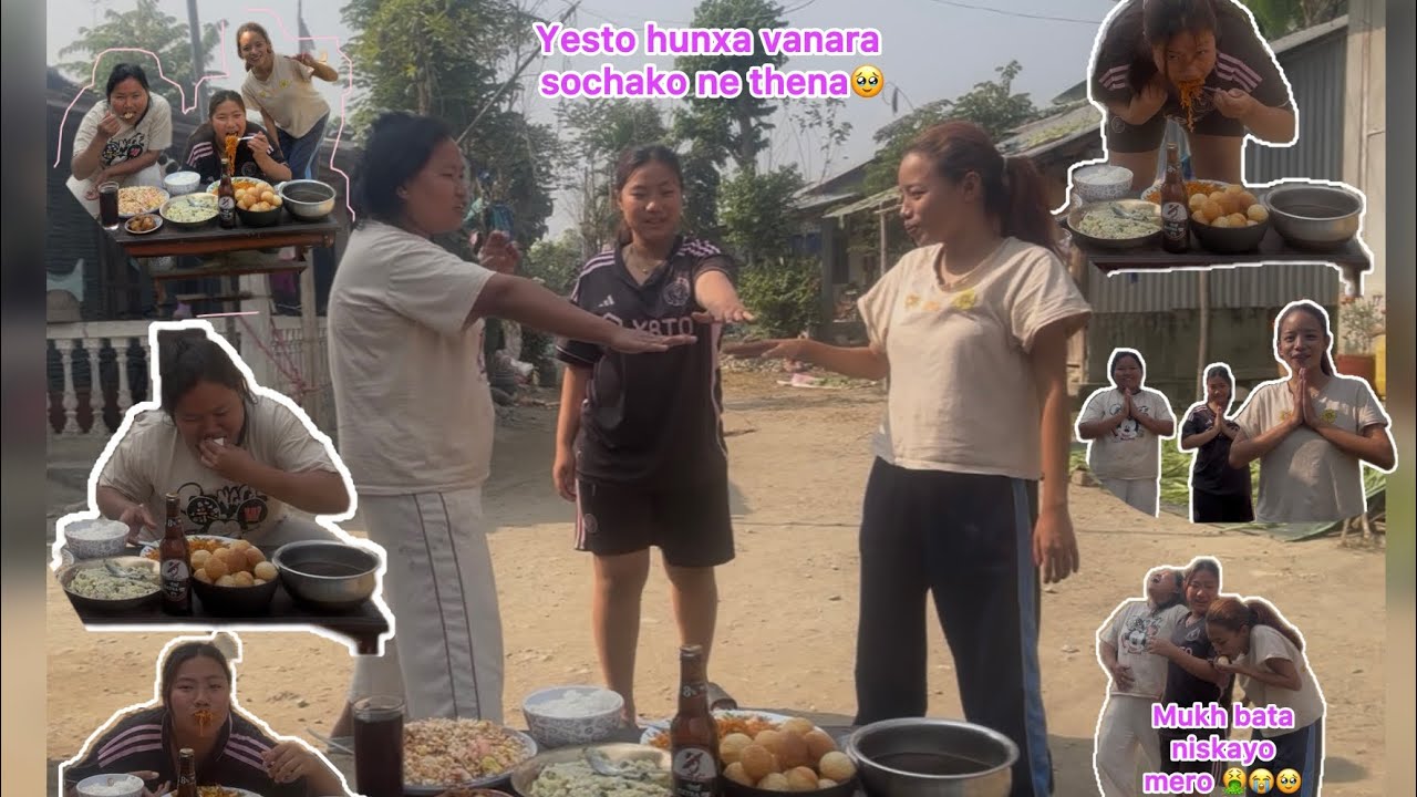 ￼SCISSOR PAPER ROCK GAME WITH BHAUJU BUNU😁// KUDNA GARI VAYO🥹//