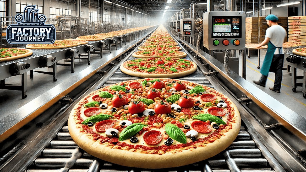 Pizza Process Factory How Millions of Frozen Pizza is Made in Factory | Frozen Pizza Factory ...