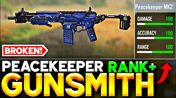 PEACEKEEPER Best GUNSMITH in COD Mobile SEASON 2 | PEACEKEEPER Best ATTACHMENTS for RANK Match!