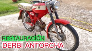 MOTO HISTÓRICA DERBI ANTORCHA. VOY A RESTAURARLA. ACOMPÁÑAME Y TE ENSEÑO CÓMO