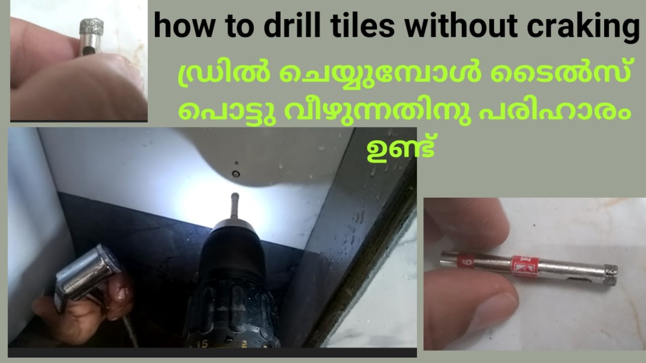 how to drill tiles without cracking boring bit/drilling tiles#i love ...