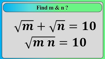 Nice Math Algebra Simplification | Find the Value of m and n