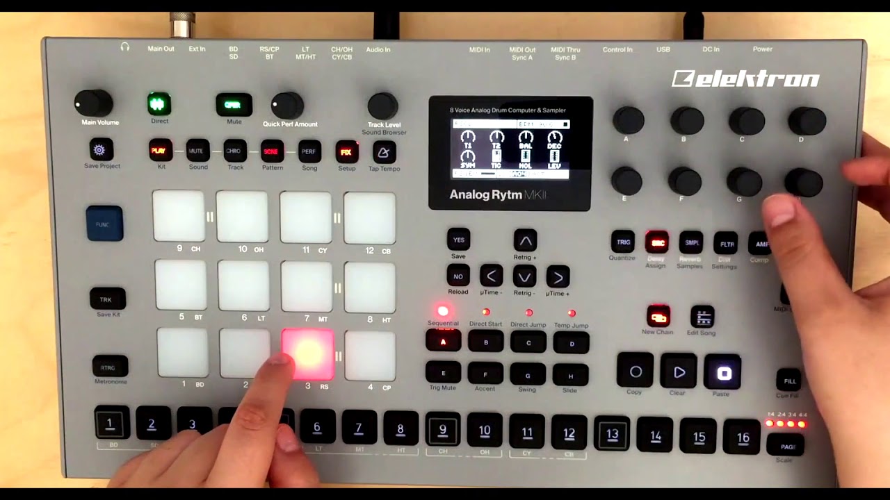 Analog RYTM MK2 Sampling YouTube