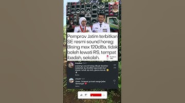 Thumbnail of Pemprov Jatim Terbitkan SE resmi sound Horeg #shorts #viralvideo #soundhoreg