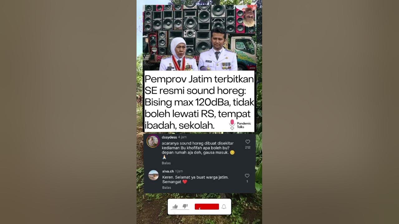 Pemprov Jatim Terbitkan SE resmi sound Horeg #shorts #viralvideo #soundhoreg